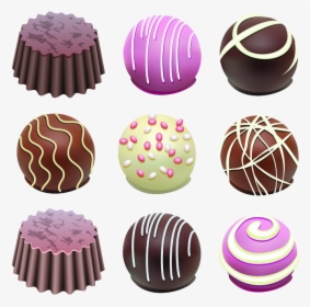 Chocolate Bonbon Clip Art - Cake Ball Clip Art, HD Png Download, Transparent PNG