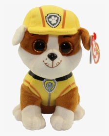 Rubble 6” Beanie Boos Plush - Rubble Paw Patrol Ty, HD Png Download, Transparent PNG