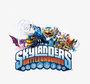 Skylanders Battlegrounds Logo With Characters - Skylanders Spyro's Adventure, HD Png Download, Transparent PNG