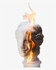 Sculpture Fire Aesthetic Vaporwave - Grunge Art Aesthetic, HD Png Download, Transparent PNG