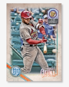 Marcell Ozuna 2018 Topps Gypsy Queen Baseball Base - College Softball, HD Png Download, Transparent PNG