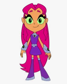 How To Draw Starfire From Teen Titans - Starfire, HD Png Download, Transparent PNG