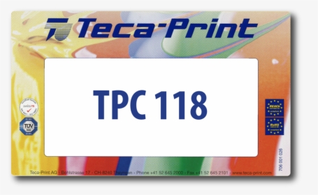 Ink I- Tpc 118 - Teca Print Tpc 180, HD Png Download, Transparent PNG