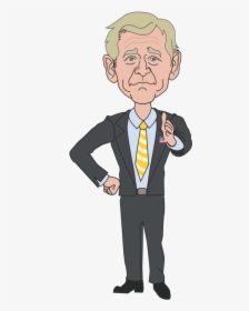 President George W Bush Svg Clip Arts - President George W Bush Cartoon, HD Png Download, Transparent PNG
