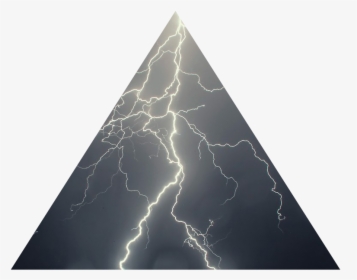 #tumblr #sky #lightning #thunderbolt #triangle - Lightning, HD Png Download, Transparent PNG