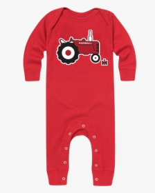 Ih Little Tractor Infant Long Onesie Farmall Onesie, - Active Shirt, HD Png Download, Transparent PNG