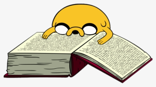 Adventure Time Jake Reading A Book - Adventure Time Jake Book, HD Png Download, Transparent PNG