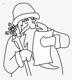 clip art grandpa black and white