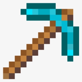 Diamond Pickaxe In Minecraft Pe, HD Png Download, Transparent PNG