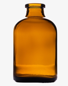 50ml Amber Injection Vial Photo - Glass Bottle, HD Png Download, Transparent PNG