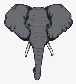 Asian Elephant Head Cartoons, HD Png Download , Transparent Png Image -  PNGitem