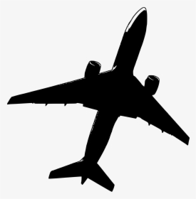 Transparent Airplane Banner Clipart - Airplane Stencil Png, Png Download, Transparent PNG