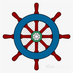 Ship Wheel Boat Clipart Ships Clip Art Transparent - Clip Art Boat Steering Wheel, HD Png Download, Transparent PNG