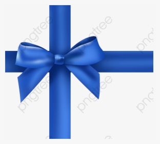 Blue Ribbon Bow Png Clipart , Png Download - Christmas Templates For Social Media, Transparent Png, Transparent PNG