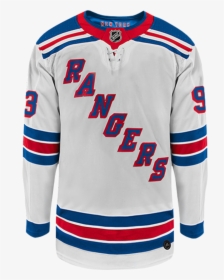 Mika Zibanejad New York Rangers Adidas Authentic Away - New York Rangers Away Jersey, HD Png Download, Transparent PNG