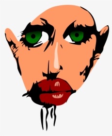 Man Lips Art, HD Png Download, Transparent PNG