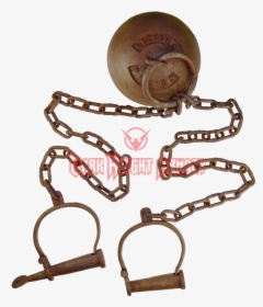 Ball And Chain , Png Download - Handcuffs With Chain And Ball, Transparent Png, Transparent PNG