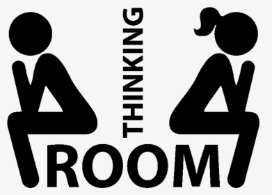Thinking Room Toilet Stickers, HD Png Download, Transparent PNG