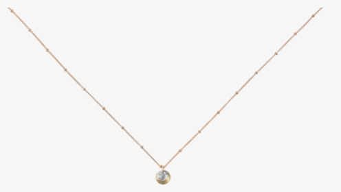 Xs/ S 2-tone Brushed Disc On Ball Chain Necklace - Necklace, HD Png Download, Transparent PNG