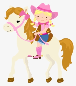 Transparent Cowboy And Cowgirl Clipart - Cowgirl On Horse Clipart, HD Png Download, Transparent PNG