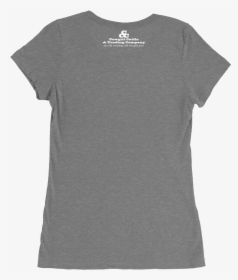 Png Logo White Mockup Back Flat Charcoal Black Triblend - Womens Blank T Shirts, Transparent Png, Transparent PNG