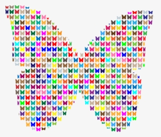 Colorful Fractal Butterfly, HD Png Download, Transparent PNG