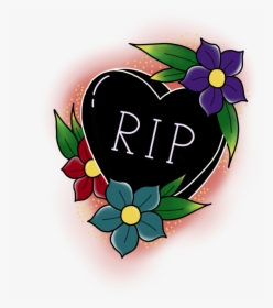 R I P Tattoo Style Illustration Candy Heart With A - Illustration, HD Png Download, Transparent PNG