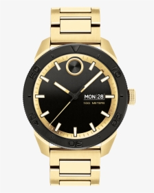 Movado Bold Sport - Movado Bold Black Gold Watch, HD Png Download, Transparent PNG