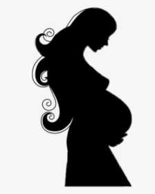 Silueta De Mujer Embarazada, HD Png Download, Transparent PNG