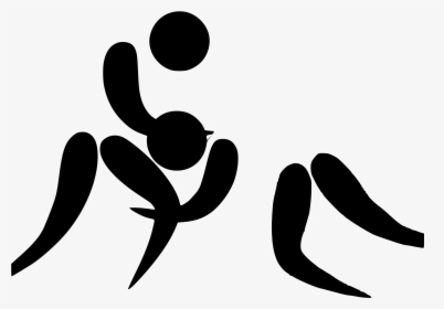 Olympic Wrestling Silhouette , Png Download - Clip Art, Transparent Png, Transparent PNG
