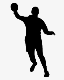 Free Png Sport Handball Silhouette Png Images Transparent - Silhouette, Png Download, Transparent PNG