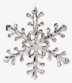 Acrylic Snowflakes, Silver - Glitter Silver Snowflake Png, Transparent Png, Transparent PNG