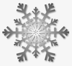 Silver Snowflake With Shadow - Transparent Pink Snowflake, HD Png Download, Transparent PNG