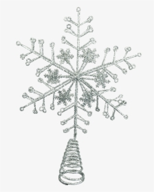 Gisela Graham Silver Snowflake Tree Topper, HD Png Download, Transparent PNG