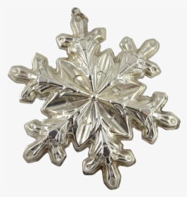 Gorham Sterling Silver Snowflake Christmas Ornament - Maple Leaf, HD Png Download, Transparent PNG
