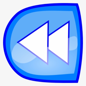 Forward Blue Button Svg Clip Arts - Gambar Tanda Kembali, HD Png Download, Transparent PNG