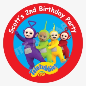 Teletubbies Party Box Stickers - Happy Birthday, HD Png Download, Transparent PNG
