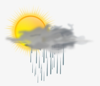 Sun And Rain Clouds, HD Png Download, Transparent PNG