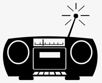 Transparent Boombox Clipart Black And White - Radio Icon Red, HD Png Download, Transparent PNG