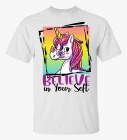 Cute Unicorn Believe In Your Self Inspirational Girls - Mane, HD Png Download, Transparent PNG
