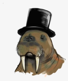 Walrus Transparent Image - Walrus With Top Hat, HD Png Download, Transparent PNG