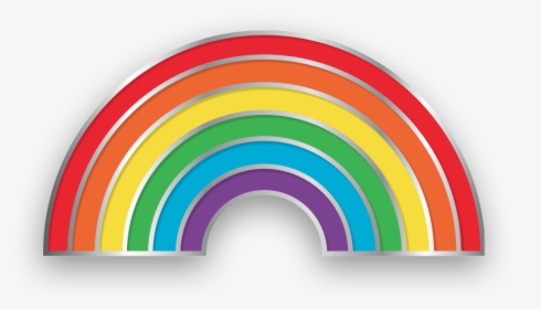 Rainbow Pin - Circle, HD Png Download, Transparent PNG