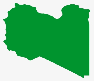Libya Flag Map Large Map - Flag Map Of Libya, HD Png Download, Transparent PNG