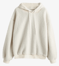 Fluffy White Hoodie, HD Png Download, Transparent PNG
