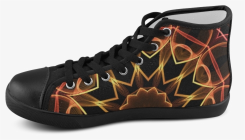 Orange Red Flames Abstract Art Men S High Top Canvas - Chevy Sneakers, HD Png Download, Transparent PNG