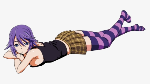 Anime Girl Laying Down Png, Transparent Png, Transparent PNG