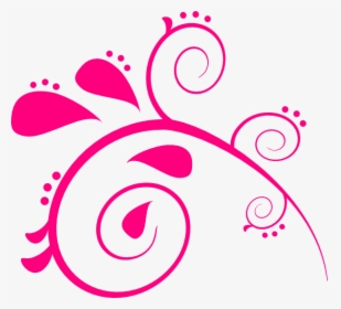 Paisly Pink 2 Clip Art At Clker - Transparent Background Swirls Design, HD Png Download, Transparent PNG