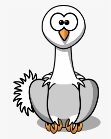 Net � Clip Art � Cartoon Ostrich Sheet Page Background - Cartoon Ostriches Clipart, HD Png Download, Transparent PNG