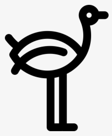 Ostrich - Icono Avestruz, HD Png Download, Transparent PNG