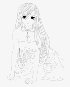 Innovative Rosario Vampire Coloring Pages - Line Art, HD Png Download, Transparent PNG